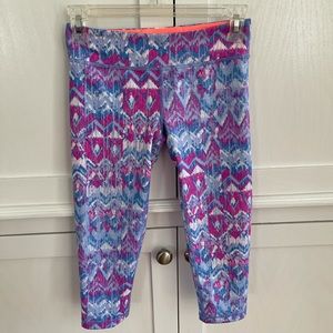 Pink/blue pattern Ivivva by Lululemon leggings